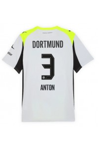 Borussia Dortmund Waldemar Anton #3 Jalkapallovaatteet Vieraspaita 2025-26 Lyhythihainen